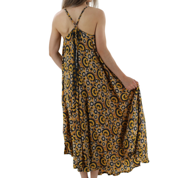 La Fiorentina Tie-Back "Camilla" Long/Maxi Halter Neck Dress - Picture 3 of 3